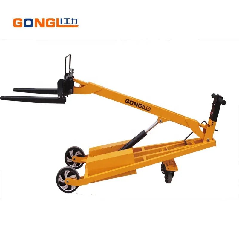 Portable and Easy-To-Carry Folding Mini Tray Handling 300KG Folding Small Forklift