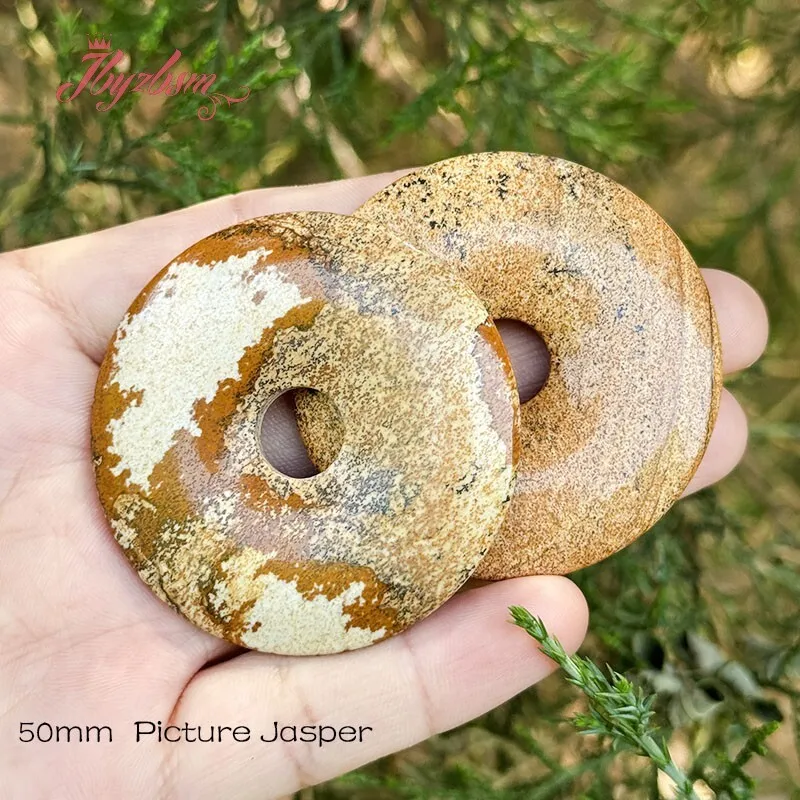 الصورة الطبيعية جاسبر دونت خواتم حجر الخرز ل عقد دي اي واي سوار قلادة صنع المجوهرات الخرز 1 قطعة 30 مللي متر 40 مللي متر 50 مللي متر