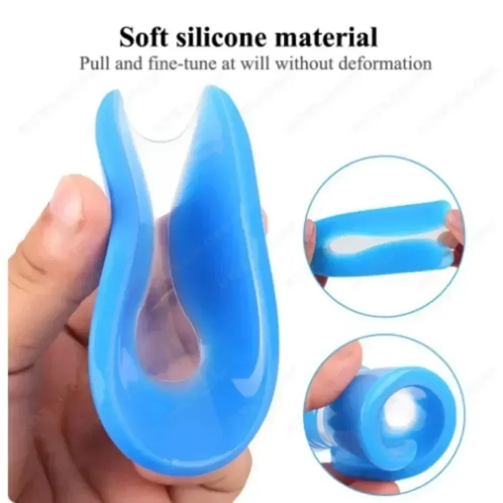 1 paio di cuscinetti per tallone in Gel di Silicone sollievo dal dolore al piede inserti per cuscino del tallone a forma di U per scarpe protezione