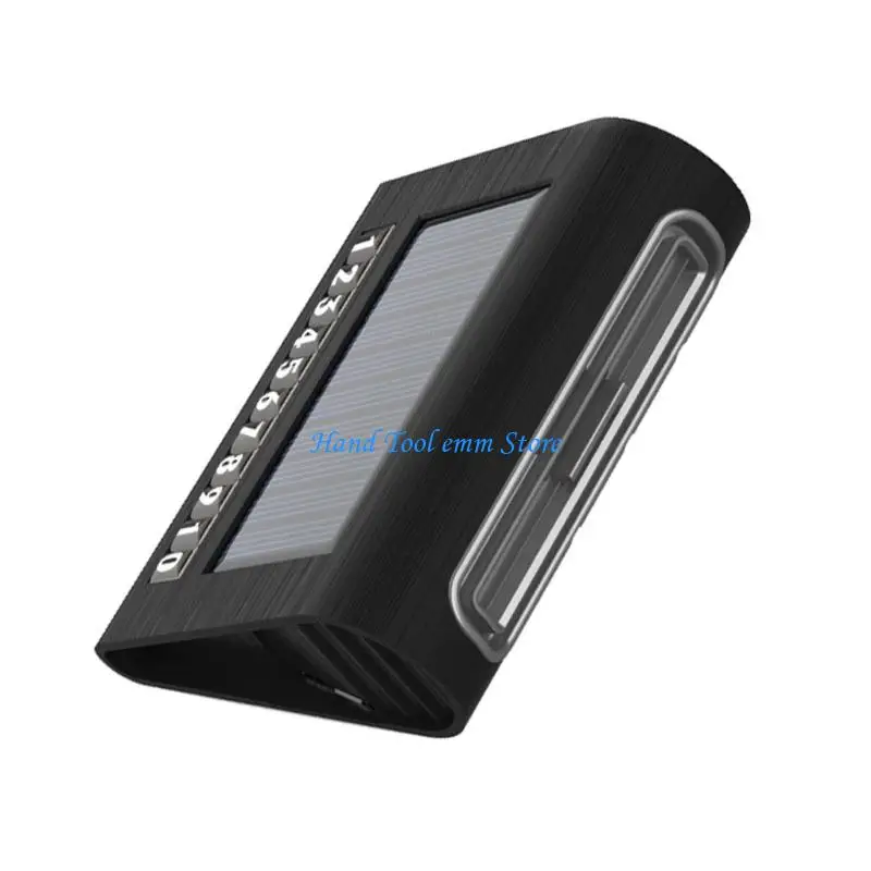 H37F Solar Instrument-Panel Air Purification Device with Parking Number Display, USB Port and ABS Housing for Routine Vehicle
