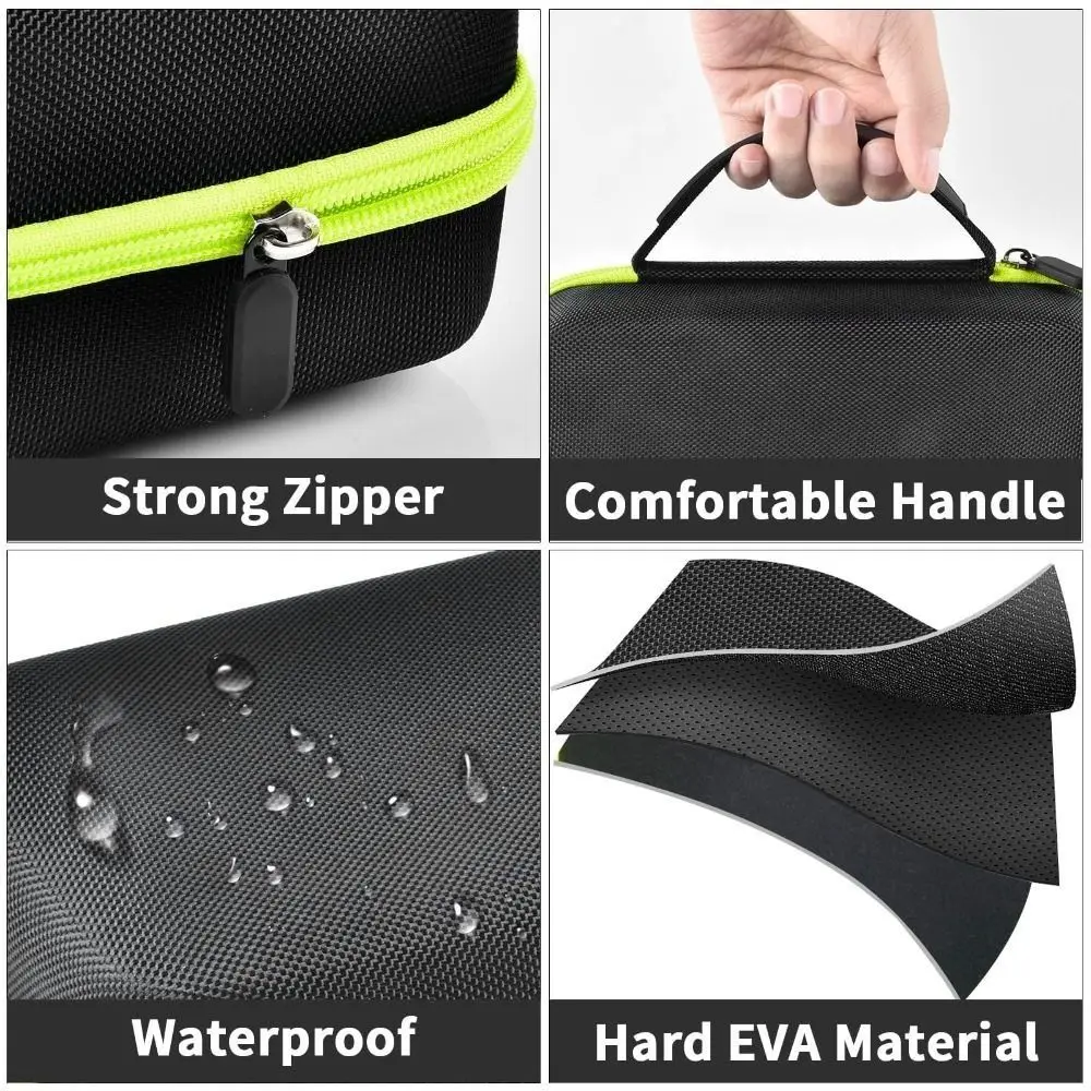 Portable Label Maker Storage Bag Shockproof Large Capacity Carrying Case for Brother P-Touch PTH110BP/ PTH110/ PTH111/ PTE110