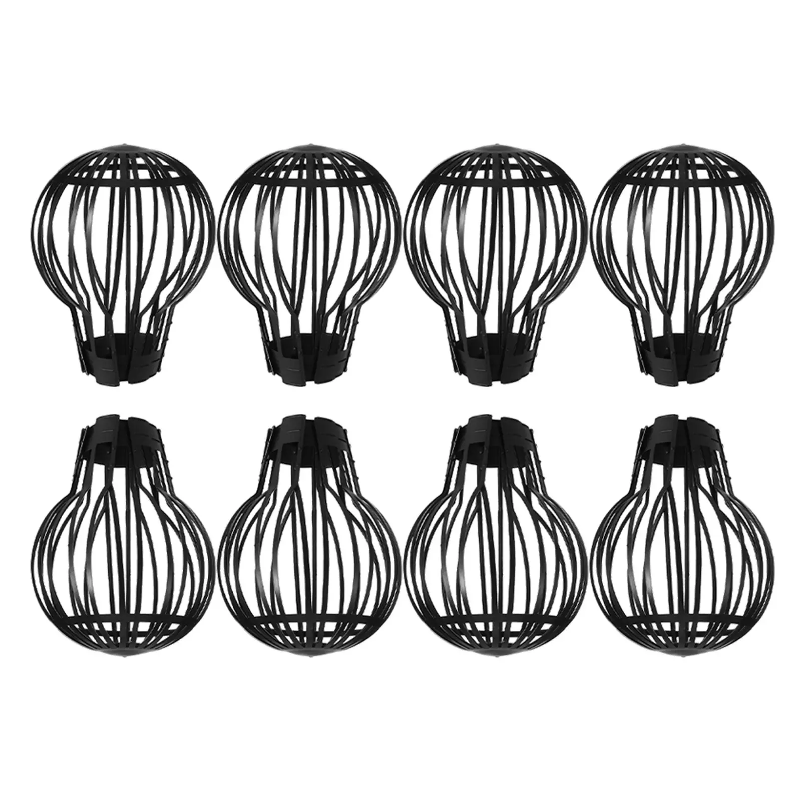 

Комплект из 8 пластиковых защитных сеток для водосточных желобов от засоров листьями и мусором