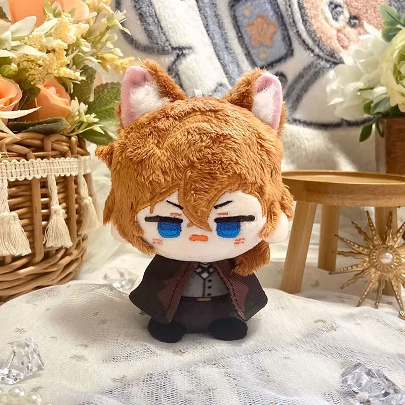 Dazai Osamu Pluszowy Brelok do Torby Nakahara Fyodor Sigma Rampo Gogol Teruko Wypchany Mini Wisiorek Pluszowy Breloczek Anime Prezent na Urodziny