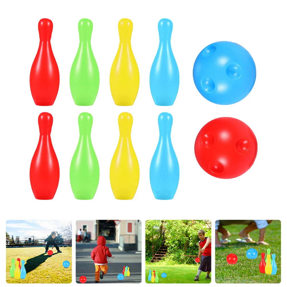 

Bowling Ball Stress Mini Toys for Kids Educational Desktop Plastic Parent-child Sports