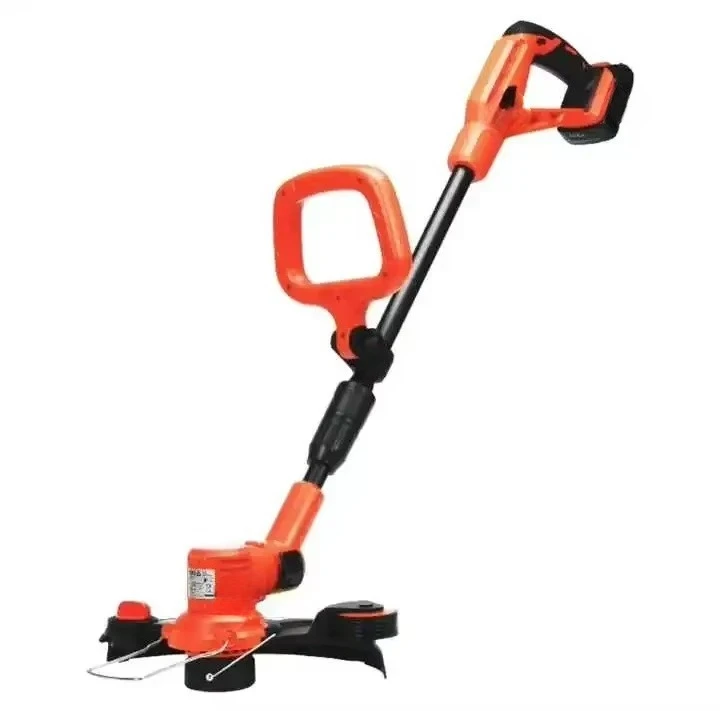 

18V cordless grass trimmer electric lawn mower for household use Handheld lithium battery-powered lawn mower brush cutter