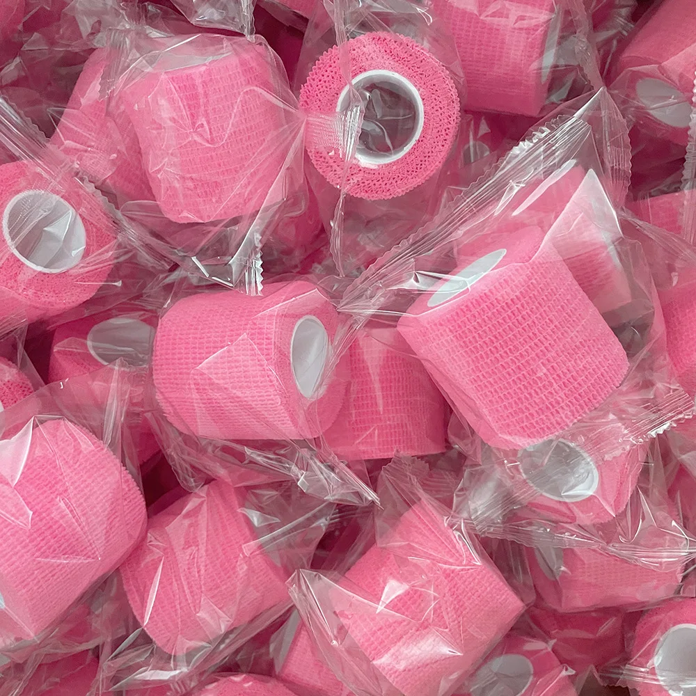 12pcs Self Adhesive Elastic Bandage, Non-woven Self-adherent Cohesive Tape, Sports Protective Elastic Wrap For Finger Wrist