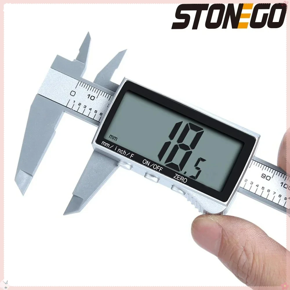 STONEGO Electronic Digital Caliper 6 Inch 0-150mm Metric Conversion Full-Screen Measuring Tool