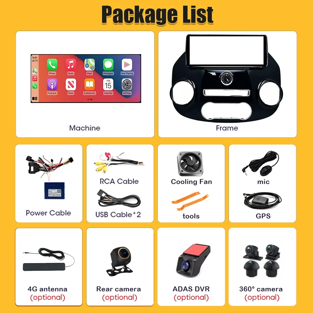 QLED 2400*900P Android 16 For Mercedes Vito W447 2014-2022 Car Radio 12.3“ 4G BT Stereo Multimedia Player GPS Navigation WIFI