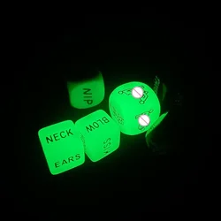 Sexy Dice Set Fun Adult Love Posture Couple Game Sex Noctilucent Erotic Lovers Position Foreplay Romantic Party Toy 1 Set