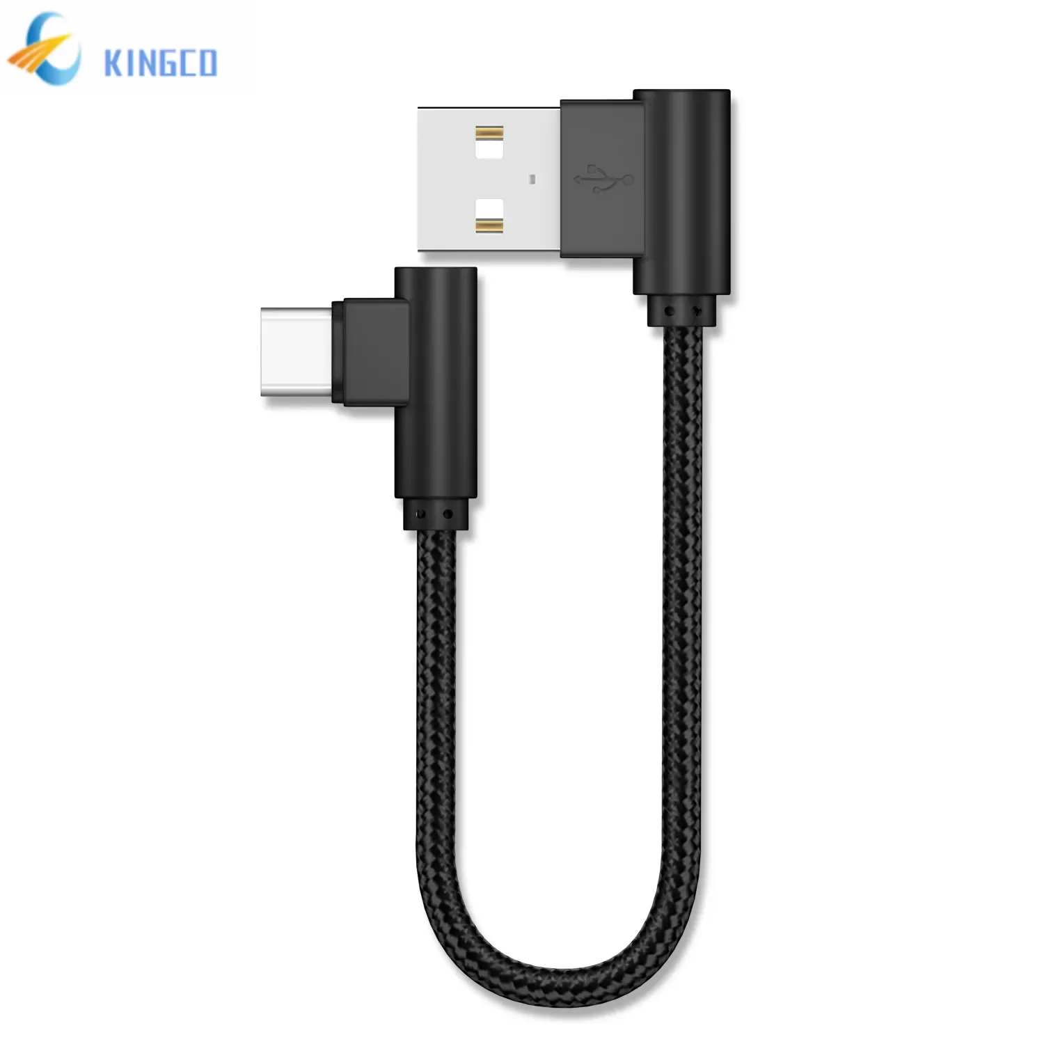 25cm kabel USB do iPhone\'a typu C krótki kabel do szybkiego ładowania 2.4A 90 stopni kabel USB C Micro USB do wszystkich smartfonów