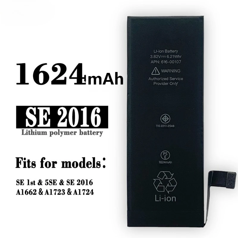 New High Quality Replacement Bateria for IPhone 5 Se/8 SE/Se 2016/SE 2020/SE for Mobile Phone Battery
