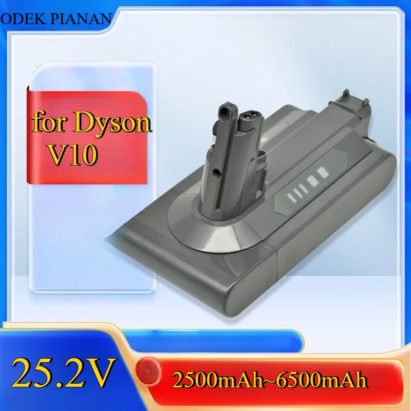 

Сменный аккумулятор емкостью 6500 мАч для пылесоса Dyson V10, литий-ионный аккумулятор с расширенным временем работы и защитой от перегрева