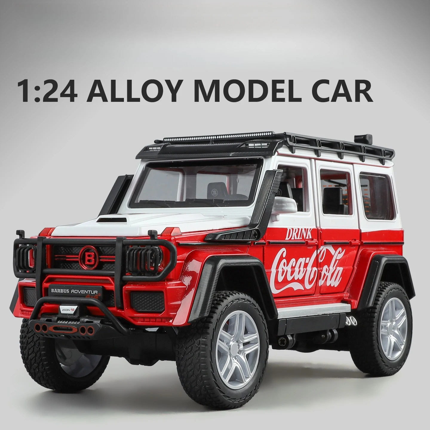 

1:24 G-Class Cola Edition, модель внедорожника из сплава, орнамент, игрушка в подарок, литая под давлением модель автомобиля из сплава, коллекционная модель