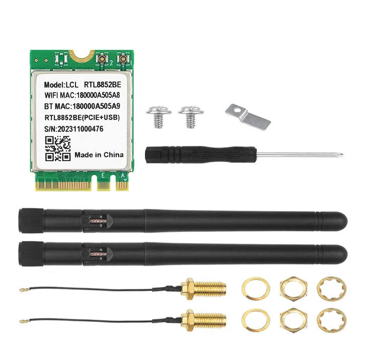 Orange Pi 5 Plus WiFi 6 + BT 5.2 Wireless-Modul RTL8852BE M.2 E-Tastenschnittstelle 1800M Dual Brand 2.4G 5G Wi-Fi für OPI 5 Plus