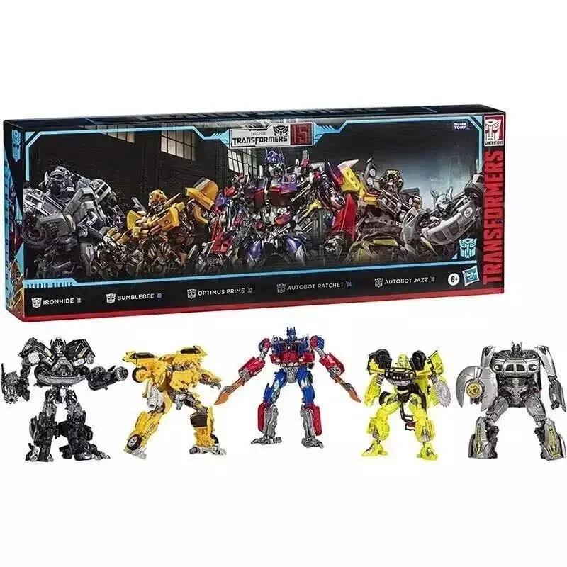 W magazynie Transformers Studio Series 15-lecie Autobot 5 paczek Model figurki kolekcja zabawek prezent Hobby