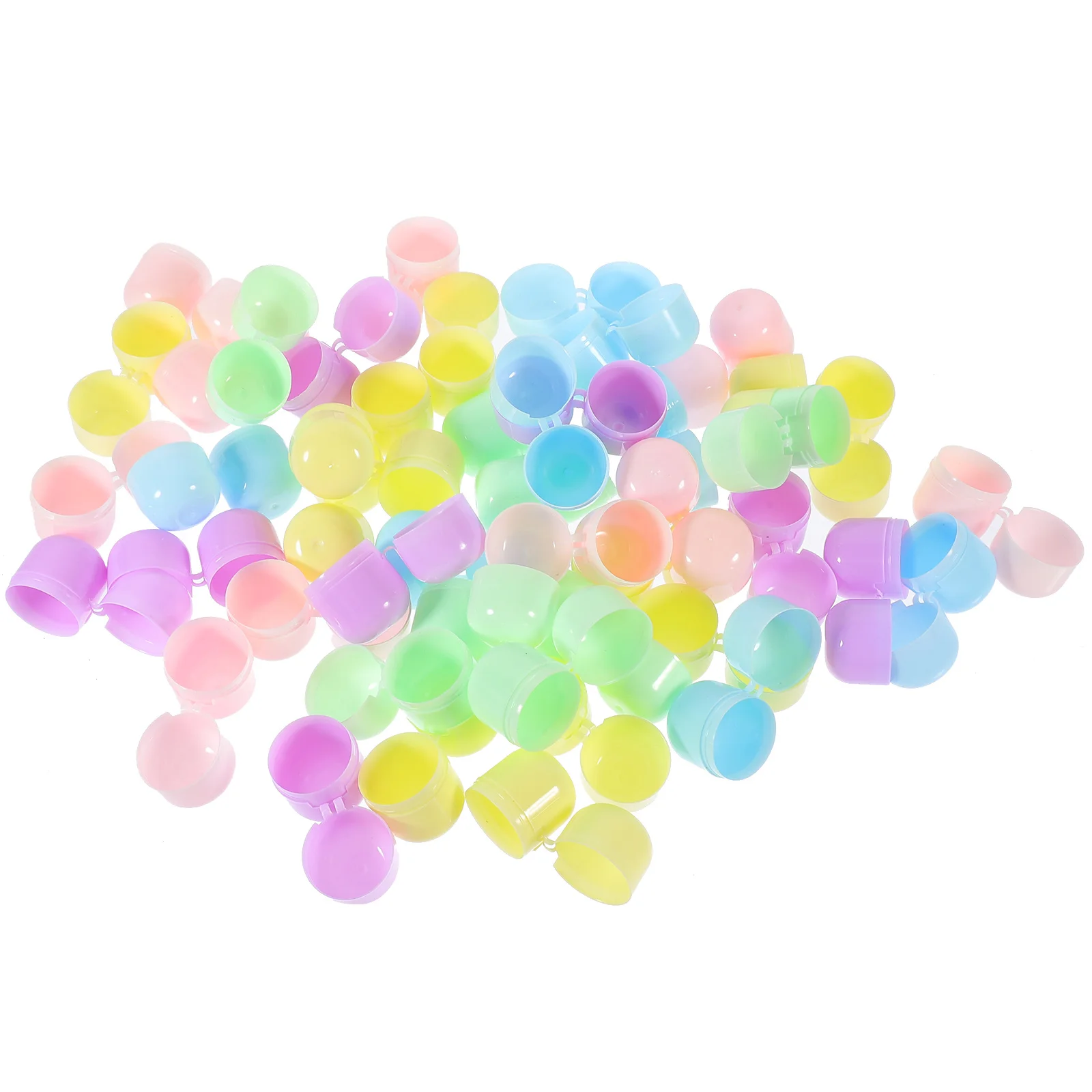 

50pcs Fillable Ball Reusable Plastic Empty Balls For Party Favors Candy Storage Display Easter Multi-Function