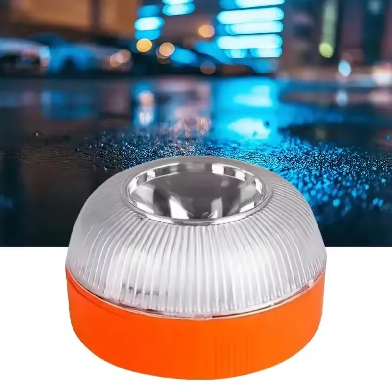 

1/2/4pcs Magnetic Flashing Yellow Emergency Lamp Safety Alert Light need Battery Power for Outdoor Camping Road Safety Light