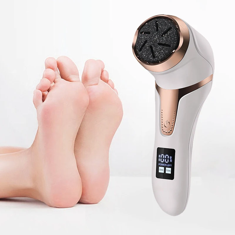 Ferramenta elétrica de pedicure, arquivo de cuidados com os pés, perna, calcanhar para remover calos de pele morta e rachados, remoção de calos de pele morta, lcd, máquina de cuidados de limpeza de pés