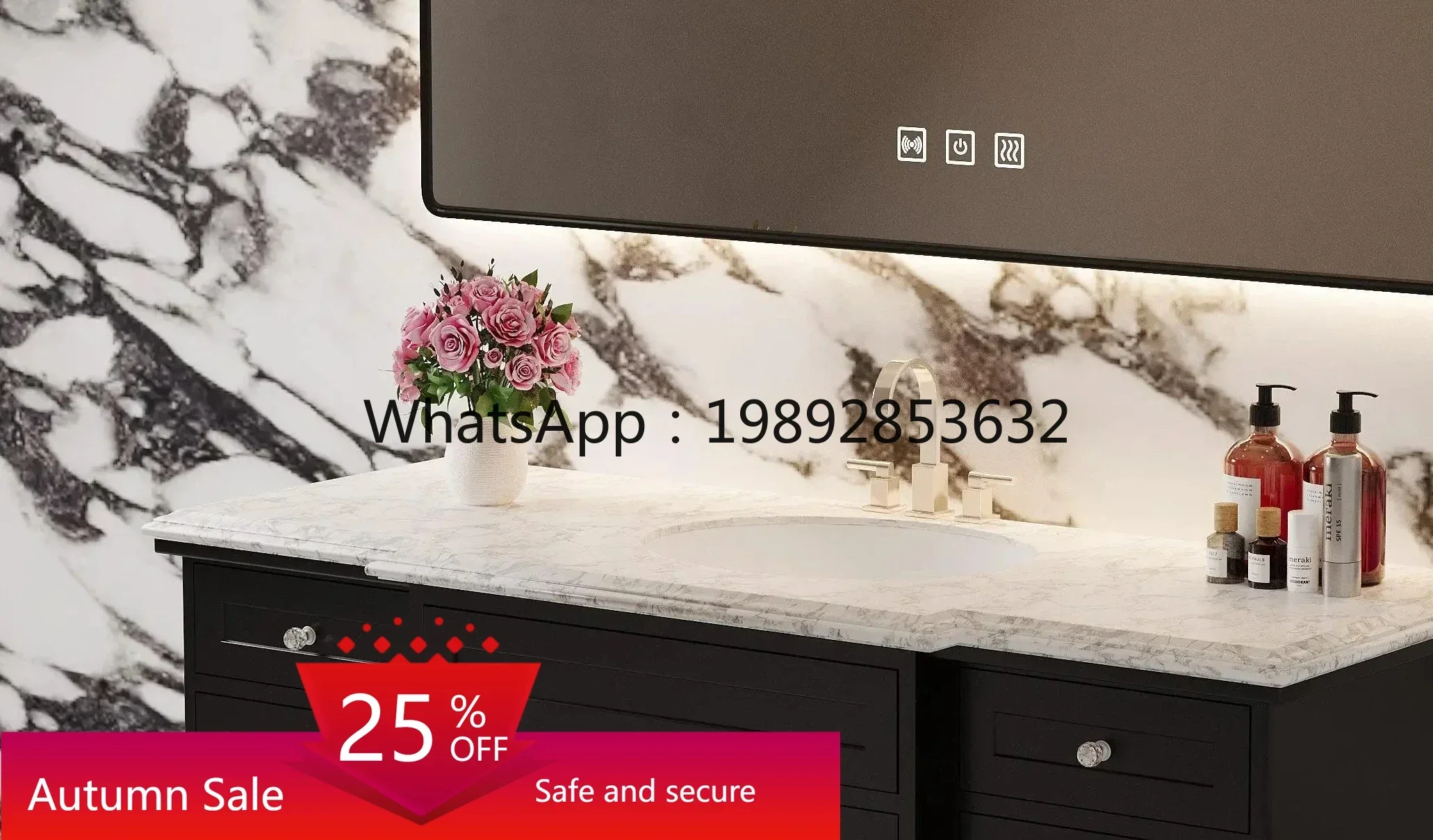 solid wood floor seamless basin bathroom cabinet high-end basin cabinet