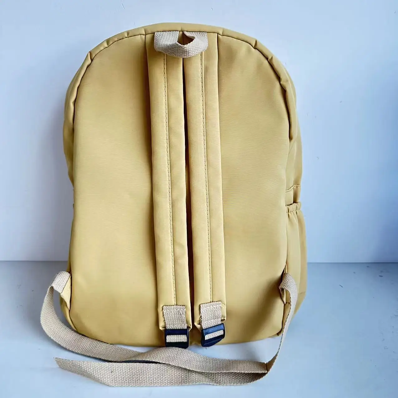 Simple Student Backpacks Personalized Name Spring and Summer Large Capacity Outdoor Girls' Backpacks Solid Color Nylon Backpacks