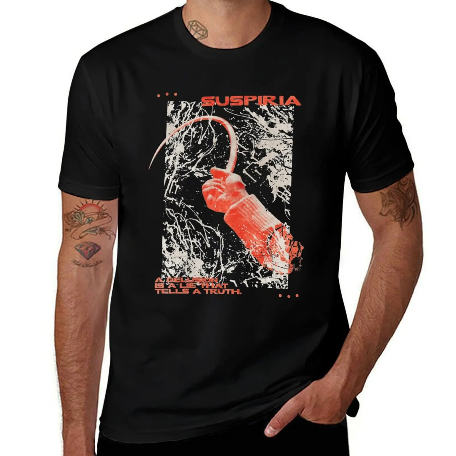 

Delusional Truth - Suspiria Classic . T-Shirt oversizeds summer tops anime shirts men