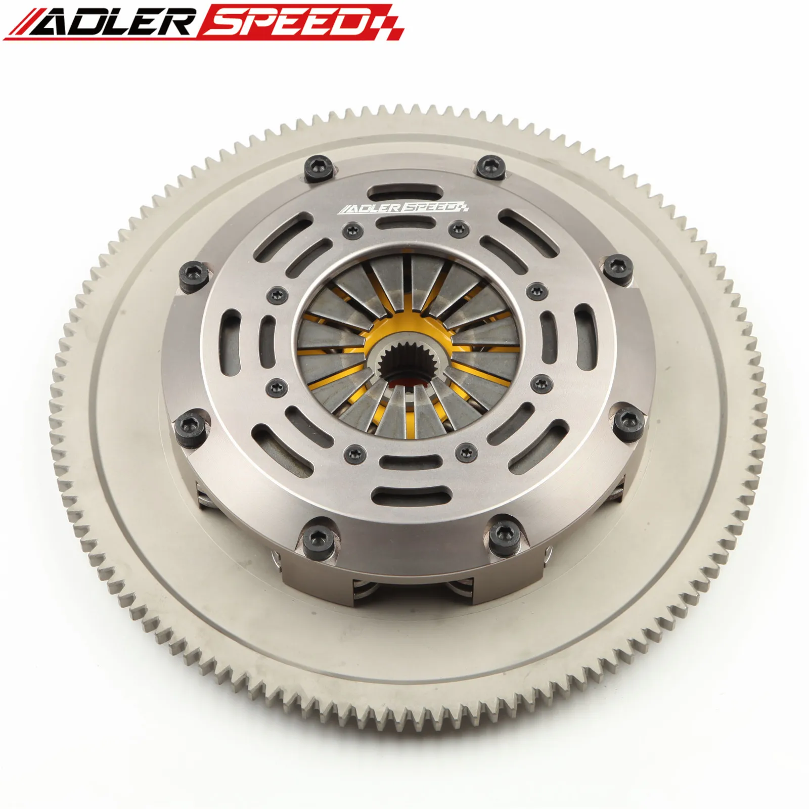 ADLERSPEED Sprung Clutch Twin Disc Kit +Flywheel For 05-12 SUBARU LEGACY OUTBACK