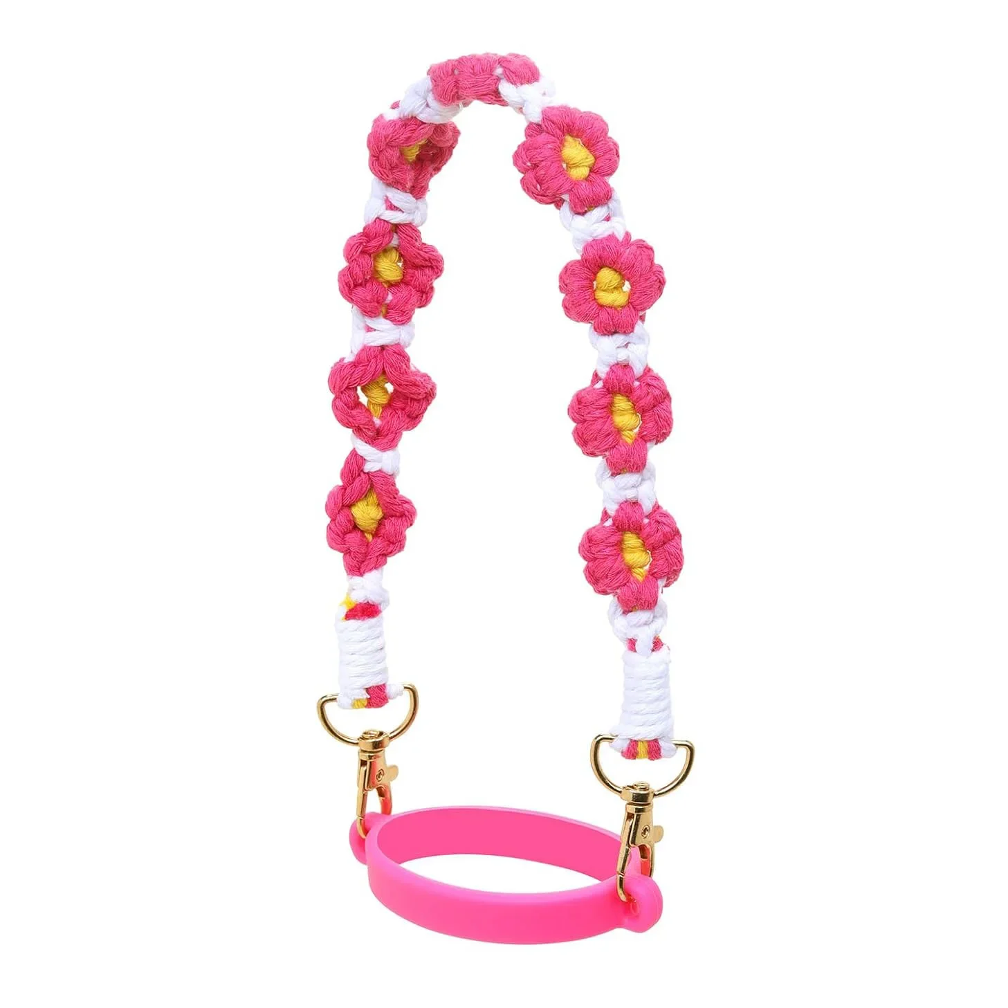 Wasserflaschengriff mit Trageriemen für Owala Wasserflaschen, Passend für die Meisten 12-40 Unzen Wasserflaschen, für Stanley Cup und HydroFlask