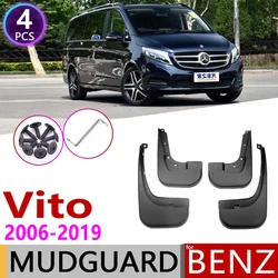 Mudflap for Mercedes Benz Vito Viano V Class 2006~2019 W639 639 W447 447 Fender Mud Guard Splash Flap Mudguards Accessories 2010