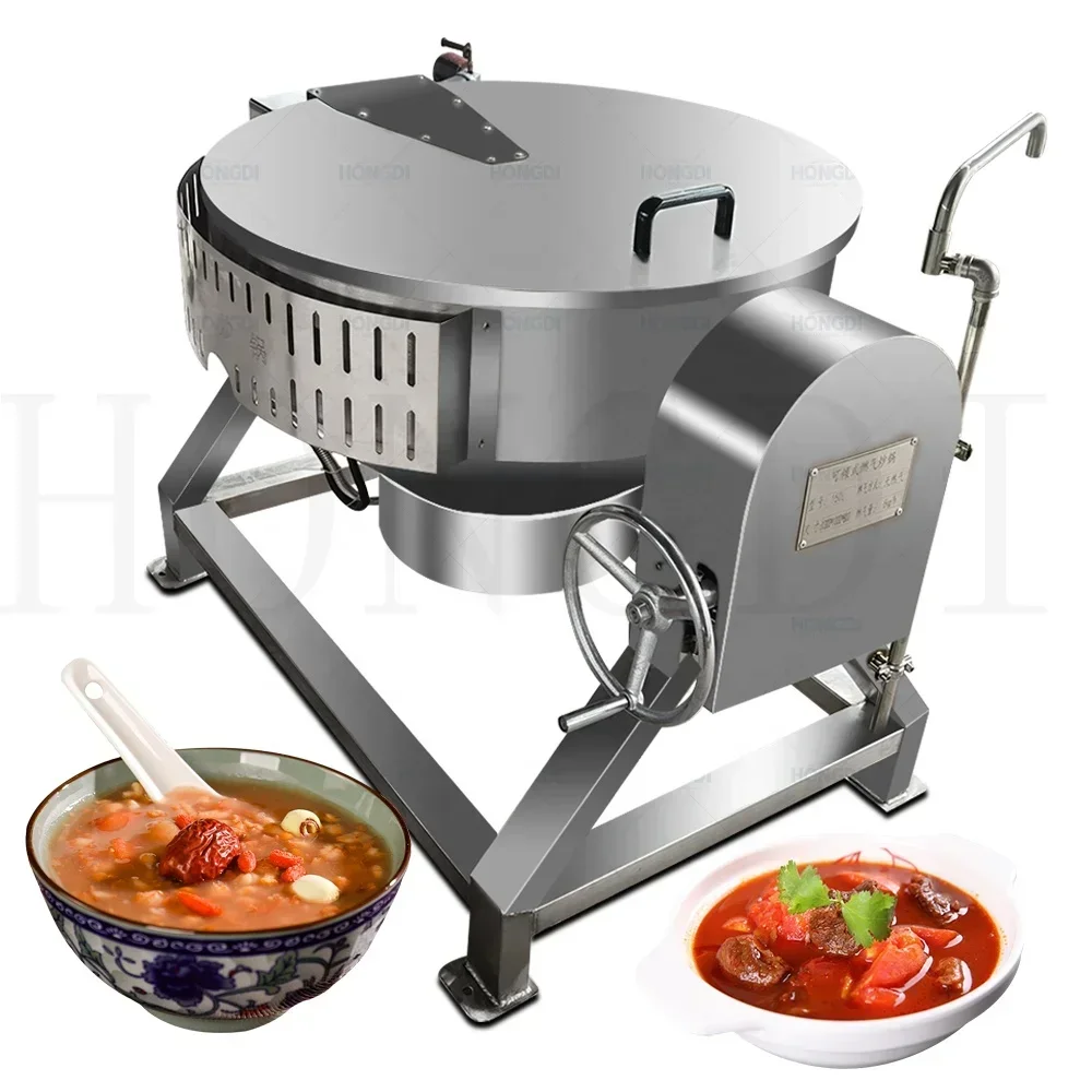 Olla Mezcladora Automática para Saltear Verduras y Carne, Salsas y Alimentos, con Función de Calentamiento y Mantenimiento de Temperatura