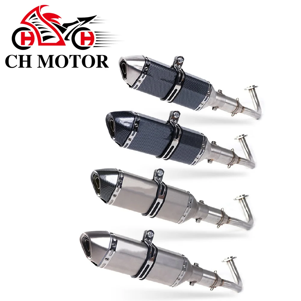 Motorrad Escapes Para Motos Auspuff Roller Auspuff Volle System Mittleren Rohr CH MOTOR Für HONDA PCX 125 150 2011-2017