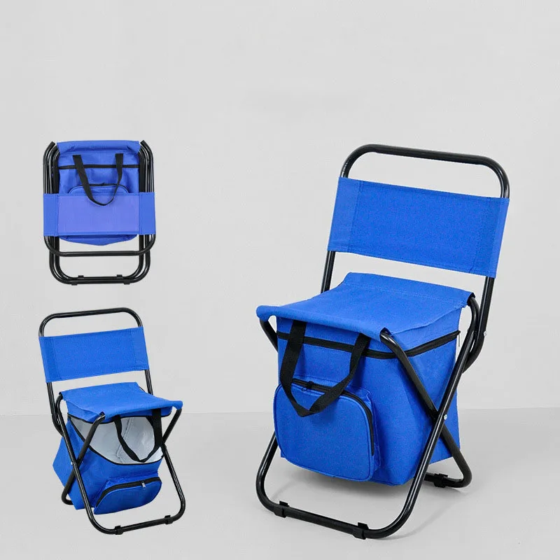 

Стул для рыбалки с сумкой-холодильником Компактный стул для рыбалки Складной стул для кемпинга