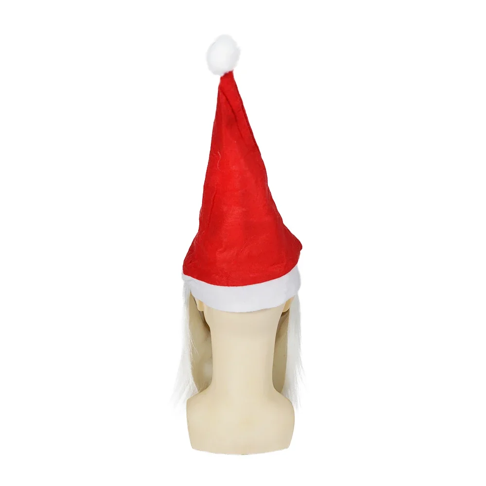 Eraspooky Nightmare Before Christmas Jack Skellington Cosplay Santa Claus Costume Latex Face Mask Skull Hat New Year Party Fancy view 6