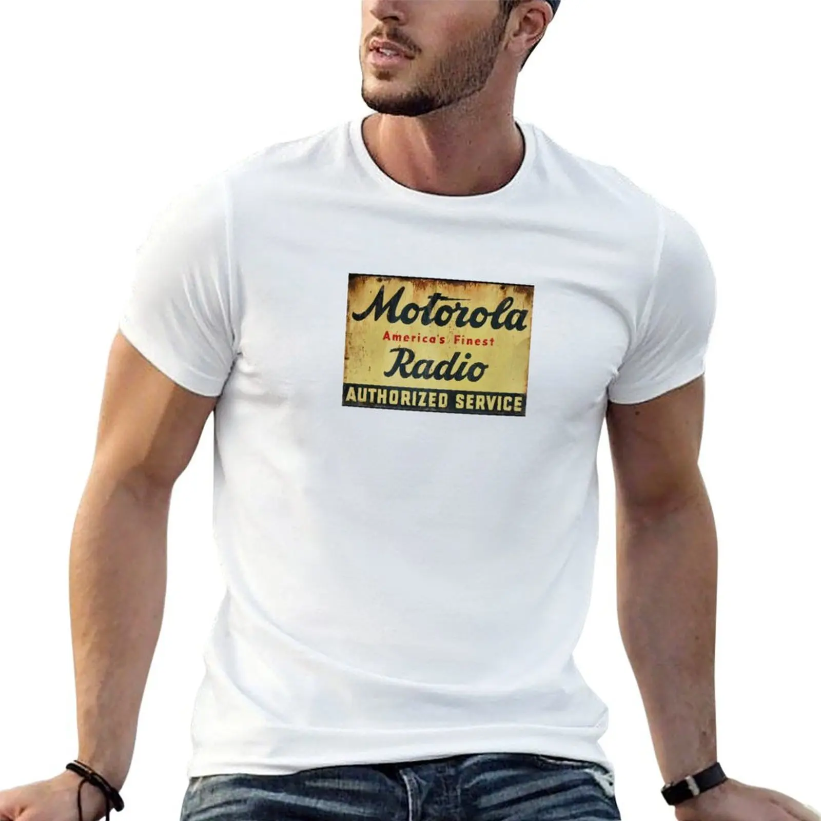 Motorola - Classic Radio ad T-Shirt clothes anime tshirt tshirts for men
