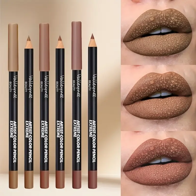 1 PC Waterproof Matte Lip Liner ดินสอยาวนาน,Smudge-Proof Transfer-Resistant Lip แต่งหน้า Non-Drying Velvety FINISH