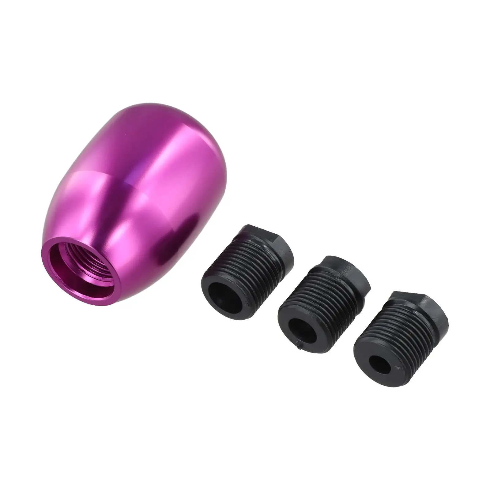 Car Modification Colorful 5 Speed Shift Knob Aluminum Alloy Gear Knob Auto Gear Shift Level Adjustable Adapters