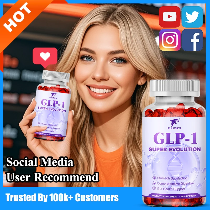 

Fulimiks GLP-1 Capsules, with Prebiotic, Hops Flower Extract, Eriocitrin, Green Tea Leaf Extract, Supports Digestive, Gut Health