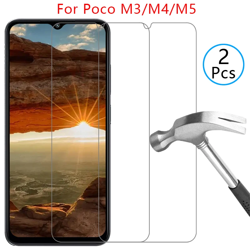 Protector de pantalla para Xiaomi Poco M3 M4 M5, cristal templado protector para Poco M3 Poco M4 Poco M5 M 3 4 5 3M 4M 5M 5G, película protectora Xiaomi