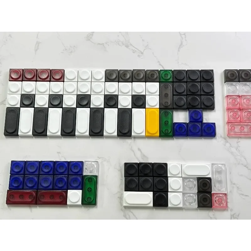 

DOYS 3C Block Keycaps Mechanical Keyboard Set Transparent Frosted Building 32/14/33 Custom Keycaps PC Gamer Accessories Fashion