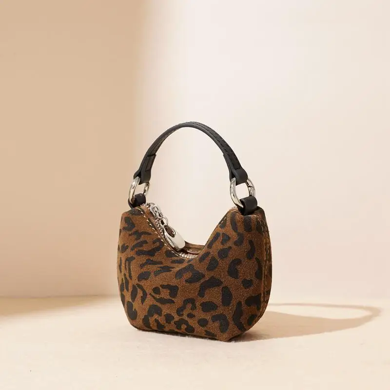 Borsa a tracolla mini tote da donna classica in pelle PU opaca con stampa leopardata 2025 Borsa a tracolla moda donna nuova moda di design Ba