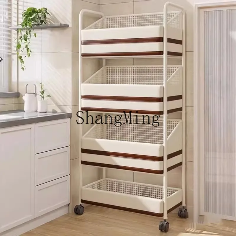 

FG door behind bag storage rack household floor movable organizer storage shelf storage shelf