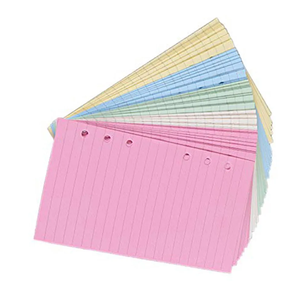 A5 Loose-Leaf Refill Paper Colorful Notebook Core Sheets for School Store Writing Drawing Journaling A5 Loose-Leaf Paper