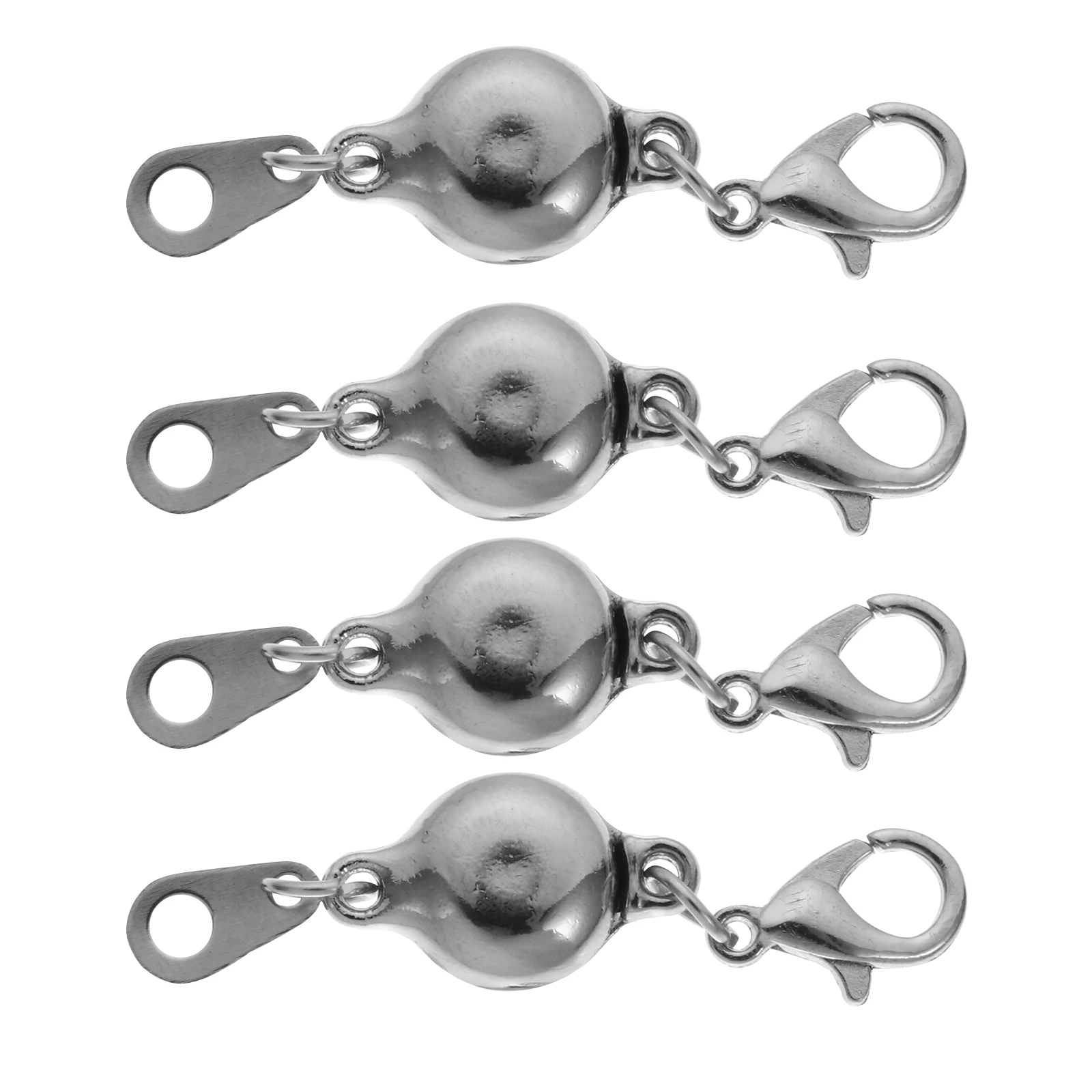 

4Pcs Magnetic Jewelry Clasps Alloy Locking Extenders for Necklace Bracelet DIY Repair Accessories Jewelry Clasps
