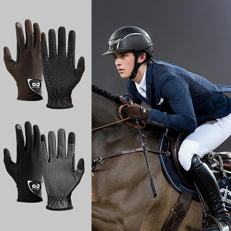 

Professional Horse Riding Gloves Men's Women's Specific Wear-resistant And Anti-skid Gloves Breathable Horseback Riding Gloves