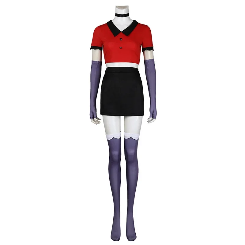 Anime Charlie Morningstar Vaggie Cosplay Hazbin Cos Hotel Fantasia Cosplay Dress Up Female Uniform Halloween Performance Costume