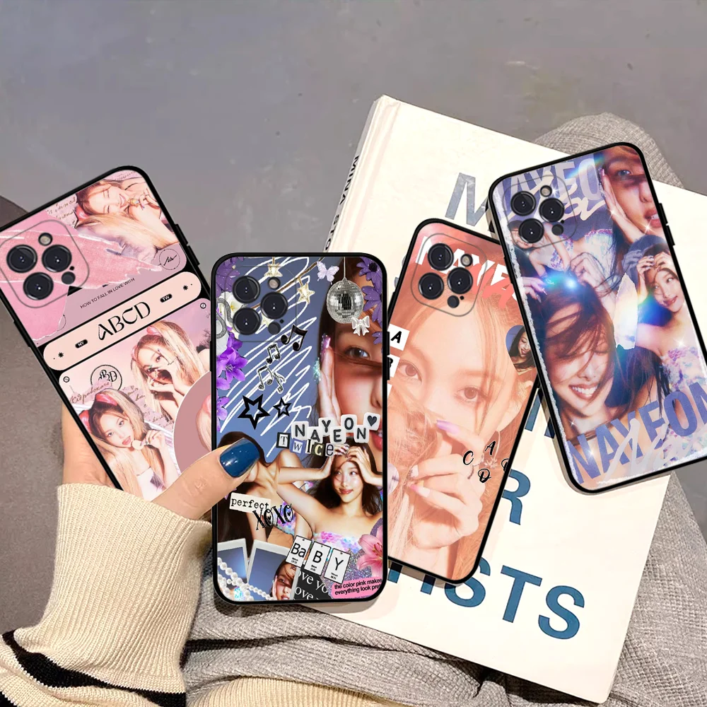 Twice N-Nayeon ABCD For IPhone 16 15 14 11 12 13 Mini Pro XS Max Cover 6 7 8 Plus X Funda Shell