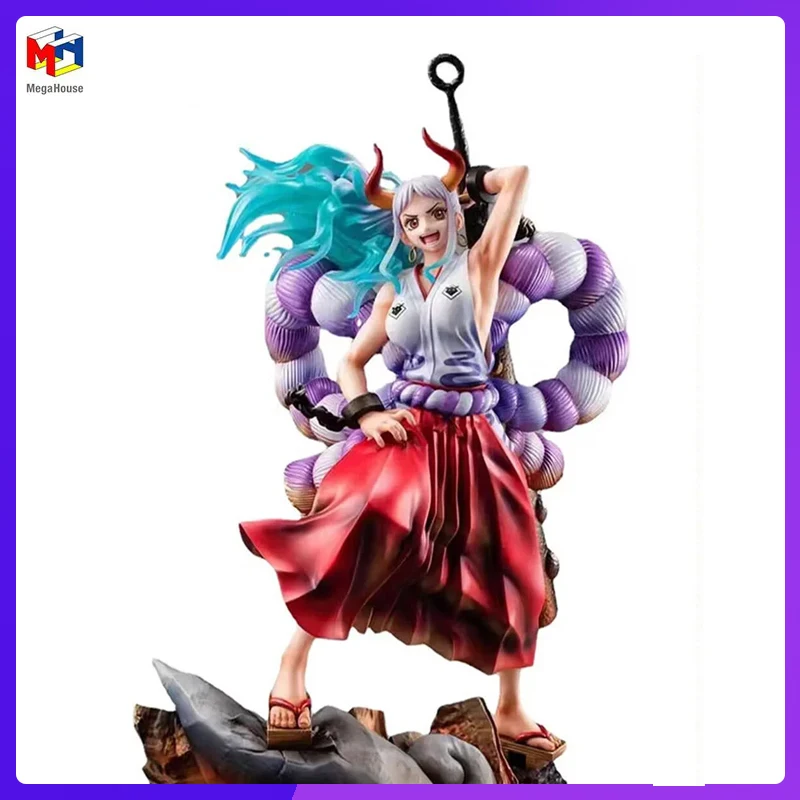 

In Stock Megahouse Portrait of Pirates ONE PIECE YAMATO New Original Anime Figure Model Toys for Boys Action Figures Collection