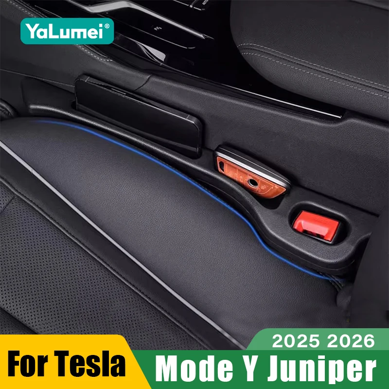 Für Tesla Modus Y Juniper 2025 2026 Auto Sitz Lücke Füllstoff Seite Naht Stecker Streifen Auslaufsicher Füllung Streifen telefon Halter Zubehör