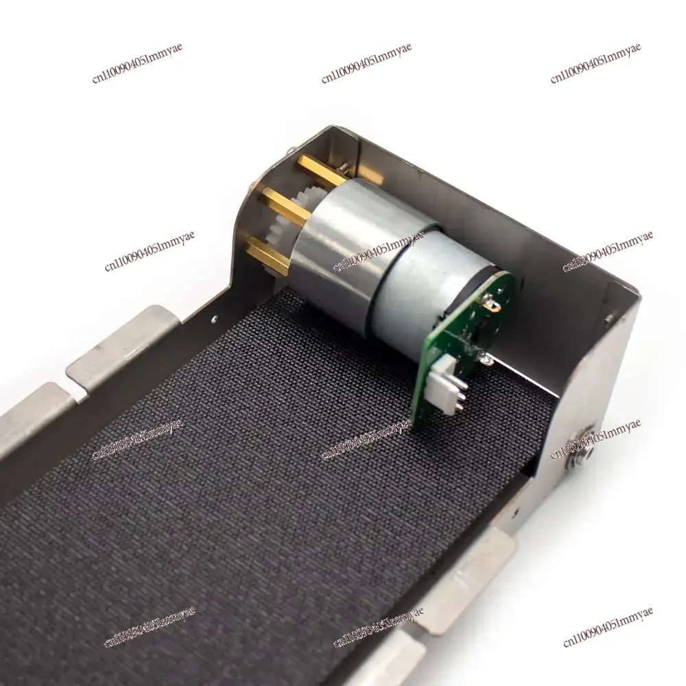 

460x85MM DC24V Stainless Steel Mini Conveyor Vending Machine Track Cargo Lane Automatic Conveyor Belt Load 3.5-5KG 35RPM