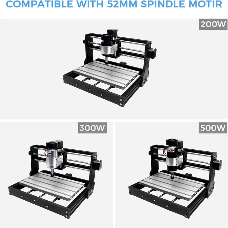 Kit di montaggio motore mandrino asse Z, aggiorna il mandrino a 200W per CNC serie 3018 Pro