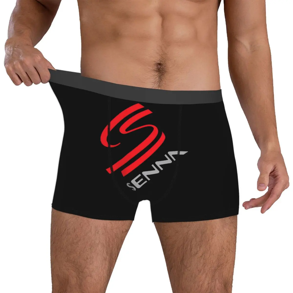 Ayrton Senna Racing Cars Logo Boxers Gag Gift For Man Amazing Underwear Boxer Underpants